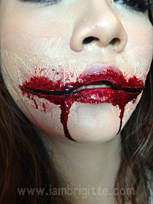 IAMBRIGITTE Spiele mit Make-up Chelsea Grin Halloween Make-up Look