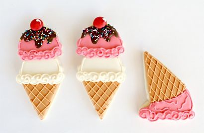 Cornet de glace Cookies - Sweet Adventures of Belle Sugar