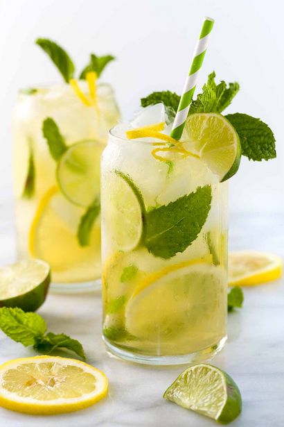 Iced Green Tea mit Limette, Zitrone - Honig, Jessica Gavin