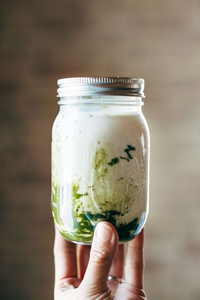 Iced thé vert Matcha Latte - Une pincée de Yum