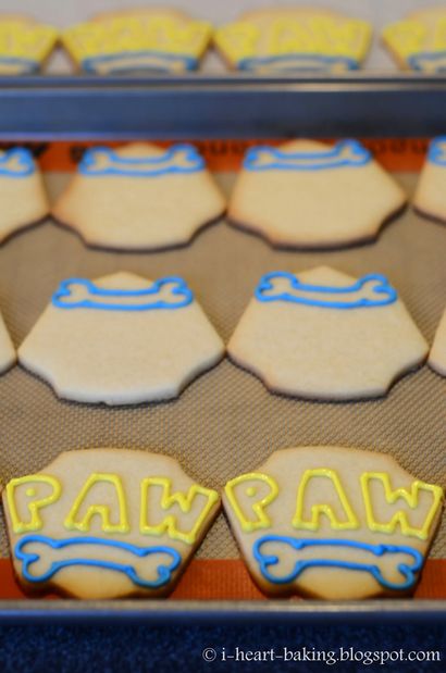 I heart Back Pfote Patrouille Abzeichen Cookies