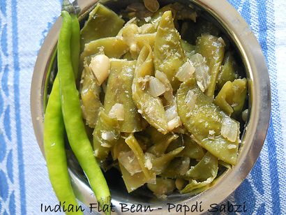 Les haricots plats indiens, recette haricots plats indiens, haricots Easy Flat Indian Recipe