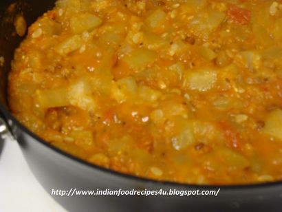 Indian Food Recipes pour vous Gourd tomate au curry bouteille (comment faire sorakaya curry tomate) Indian Food Recipes pour vous Gourd tomate Curry bouteille