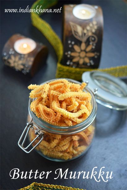 Indian Khana Butter Murukku, Butter Murukku Rezept, Easy Diwali Snacks Rezepte