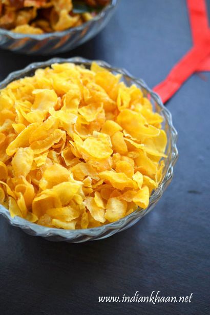 Indian Khana Flakes Mischung, Corn-Flakes Chivda Rezept, Easy Diwali Snacks Rezepte