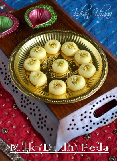 Indian Khana lait Peda, Dudh Peda Recette, Diwali Bonbons Recettes