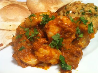 Restaurant-Indian Style King Prawn Bhuna