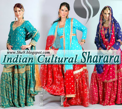 Indian Sharara, Kultur Gharara Designs, Ghagra - She9, Ändern Sie den Life Style