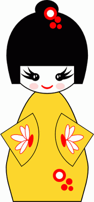 Tutoriel Inkscape Kokeshi Doll, vecteurs