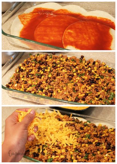 Dans ma cuisine facile Turquie Enchilada Casserole - Miel de tilleul