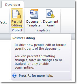Insérez une boîte de contrôle dans Microsoft Word 2010