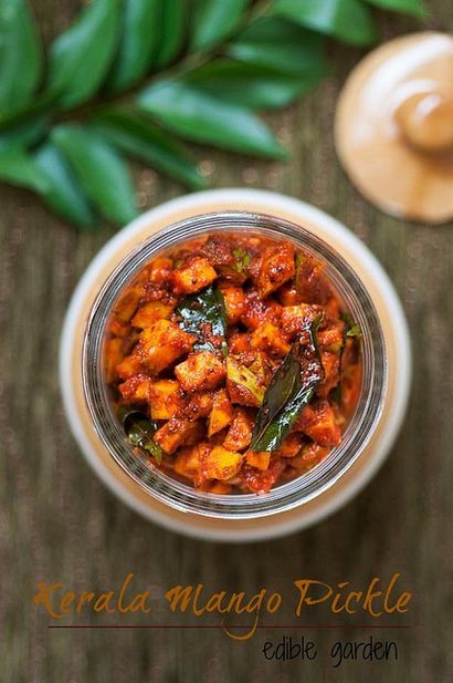 Mango Pickle instantanée - Spicy Kerala Mango Pickle Recette - Jardin comestibles