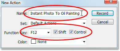 Instant Photo à l'huile d'action de peinture Dans Photoshop (action) Instant Photo Pour Peinture à l'huile d'action dans Photoshop