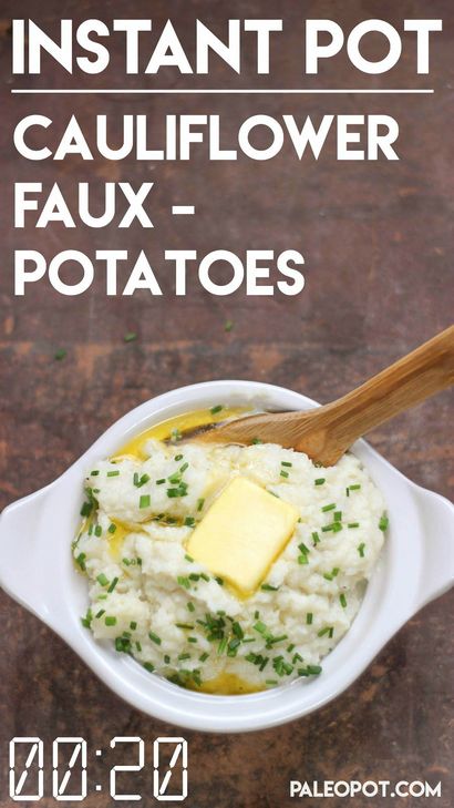 Instant-Pot Faux Blumenkohl Kartoffelbrei