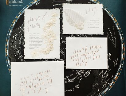 Irina Roman - s Pressé de fleur invitations de mariage (comment faire des invitations de fleurs pressées) Irina Roman - s Pressé de fleur Invitations de mariage