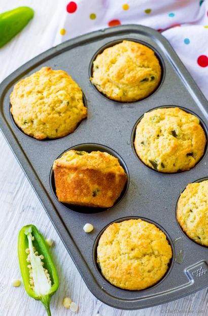 Jalapeno Cornbread Muffins Recette