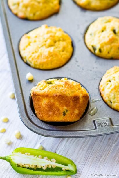 Jalapeno Cornbread Muffins Recette