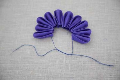 Japonais Kanzashi fleur en tissu Tutoriel