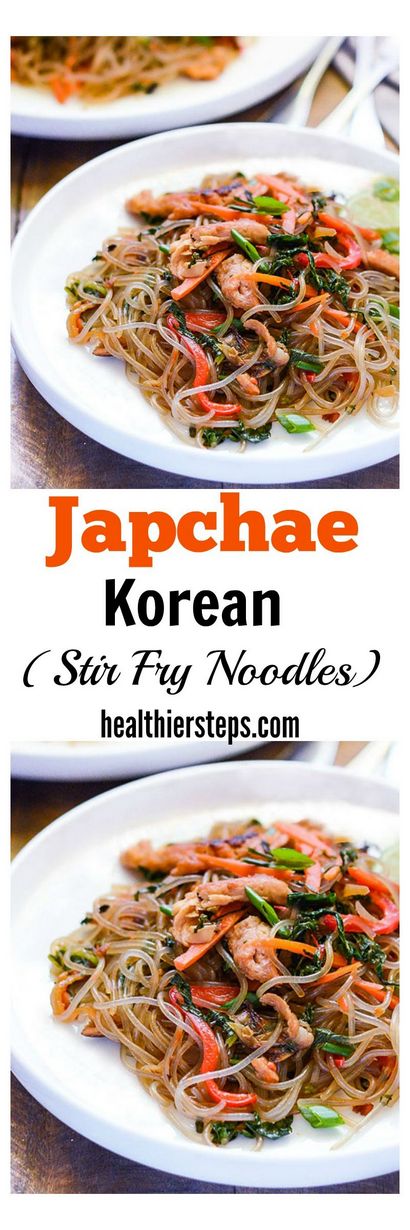 Japchae (Stir Fry coréen nouilles), Marches en meilleure santé