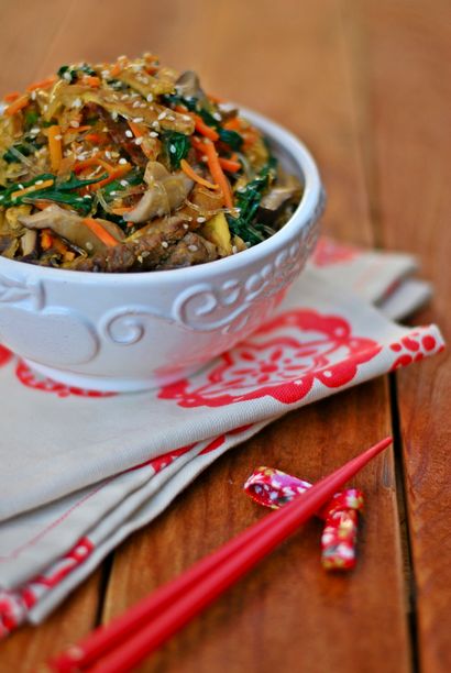 Jap Chae (Stir Fry Noodles) - Paleo Foodie Küche