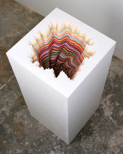 Jen Stark - s Papier Sculptures Art avec du papier de construction