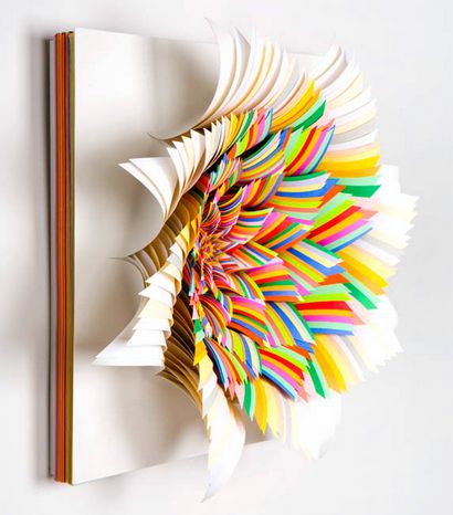 Jen Stark - s Papier Sculptures Art avec du papier de construction