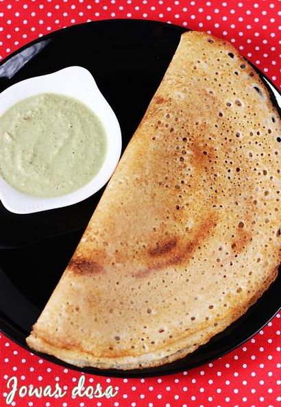 Jowar Dosa, Jonna Dosa Rezept, Jolada Dosis, Jowar Rezepte