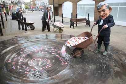 Julian Beever tableaux 3D, Comment dessiner