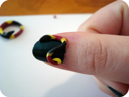 Jungle Snake Nail Art mit Fimo - Ermittelt Momma