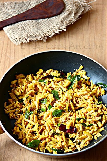 Kadachakka Thoran (comment faire curry Cheema de chakka) Kadachakka Thoran