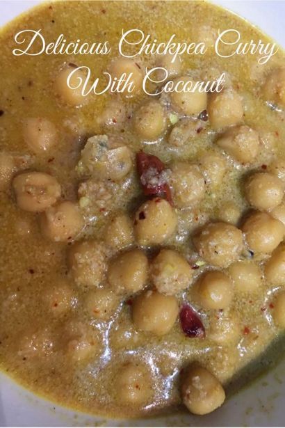 Kadala Curry Recette Kerala Style - pois chiche indienne Recette Curry avec sauce au coco - Recette de jardin