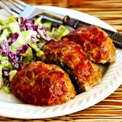 Kalyn s Kitchen Rinderhackfleisch, Italienische Wurst und Pfeffer Meatloaf Ball