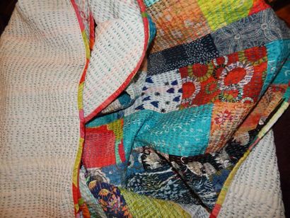 broderie Kantha, les édredons debby (broderie) broderie Kantha, couettes Debby
