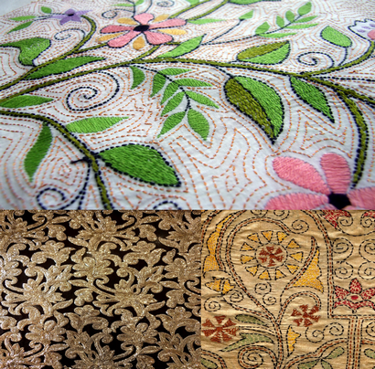 Kantha point, broderie, batik, Textile Tour Applique (batik) Kantha point, broderie, batik, Textile Tour Applique