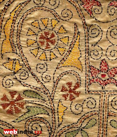 Kantha travail - broderie indienne, comment faire Kantha travail - broderie indienne, Artisanat