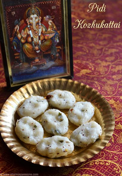 Kara Pidi Kozhukattai Recette - Uppu Kozhukattai - Ganesh Chaturthi Recettes - Sharmis Passions