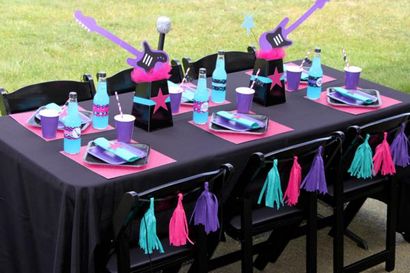 Kara - du Parti Idées Girly Rock Star Danse Rose Birthday Party Planning Ideas Décorations (rock) Kara - du Parti Idées Girly Rock Star Danse Rose Birthday Party Planning idées Décorations