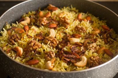 Kashmiri pulao Rezept, wie kashmiri pulao, leicht pulao Rezept zu machen