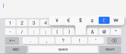 Tastaturkürzel und Typing Tipps für iPad, iPhone - iPod Touch