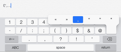 Tastaturkürzel und Typing Tipps für iPad, iPhone - iPod Touch