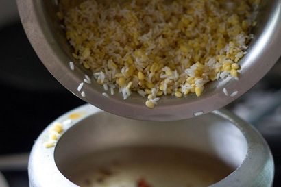 recette Khichdi, comment faire recette khichdi moong dal dans autocuiseur