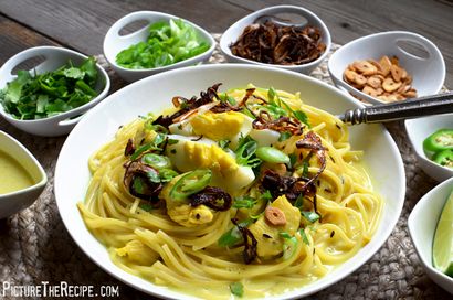 Khow Suey (nouilles dans une sauce coco cari), la recette Image