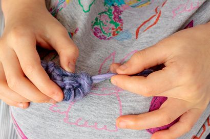 Craft Kid Comment tricoter une écharpe doigt Infinity, Bonjour Glow