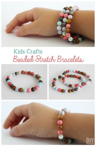 Enfants Artisanat - Bracelets de perles extensible Tutoriel