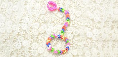 Kinder-Schmuck auf, wie Bunte Gummiband-Ring-Armband mit Loom Make