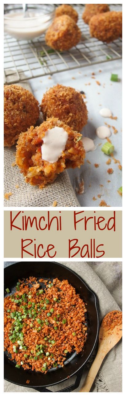 Kimchi Fried Rice Balls