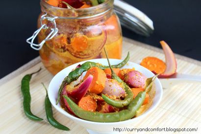 Laisser mijoter cuisine Sri Lanka Achcharu (Légumes épicés marinées)