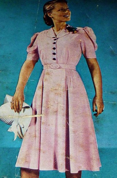 KittysVintageKitsch mode vintage Tutorial- 1940 Robes de jour