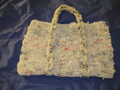 Knit Plastic Bag Handtasche 5 Schritte (mit Bildern)