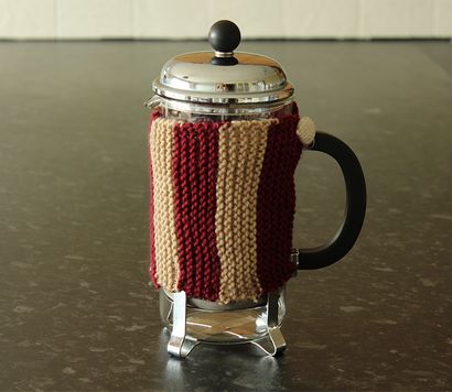 Gestrickte Kaffeebereiter gemütliche Muster, The Crafty Gentleman